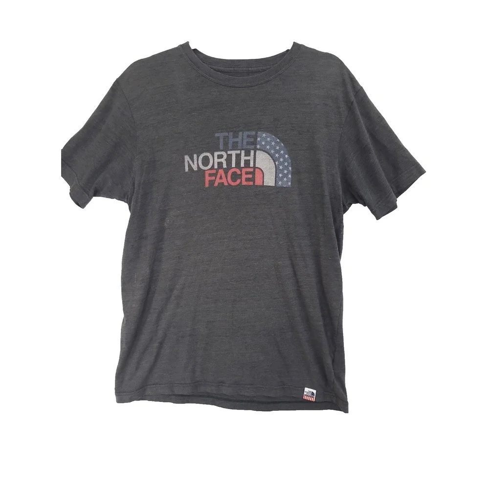 North Face Shirt Mens Large Short Sleeve Crew Neck Lightweight‎ Gray